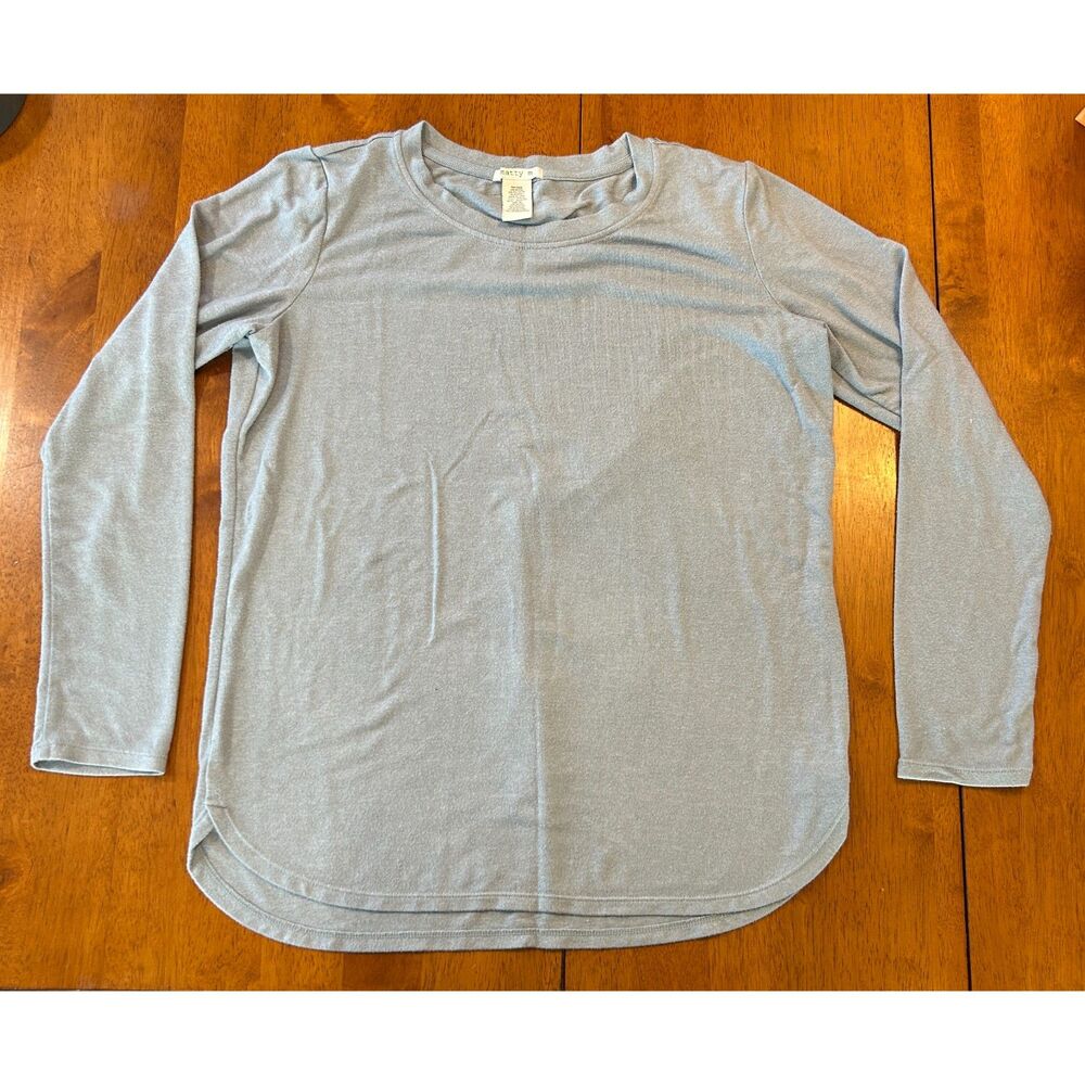 Matty M Women’s Gray Long Sleeve Tunic Top Size Medium